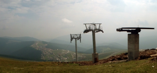 Peisaj din partea de sus a telescaunului